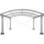 Naxpro Truss Scènes à toit an arc