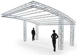 Construction de traverses Naxpro-Truss pour scènes modulaires de DJ