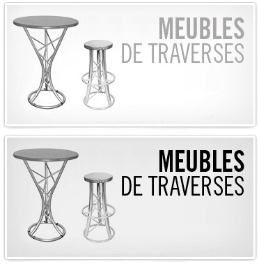 Meubles de traverses