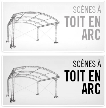 Scènes à toit en arc
