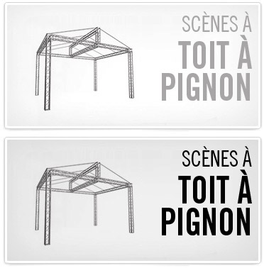 Scènes à toit à pignon
